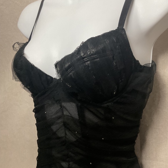 Sheer Black Corset - Picture 3 of 8